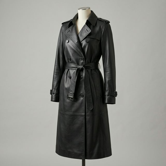 Leather Trench Coat